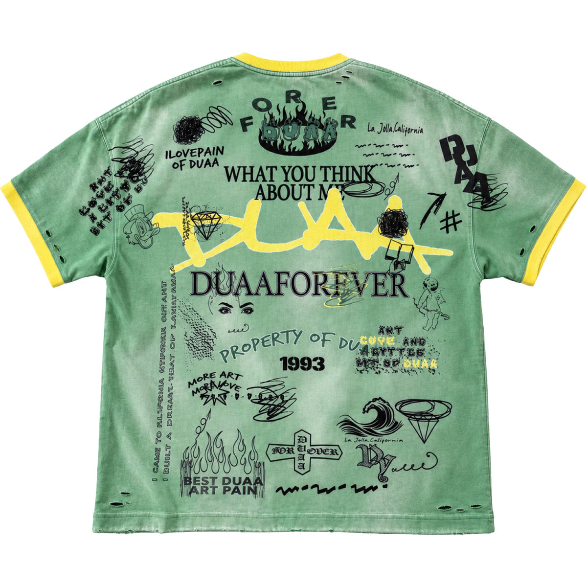 Duaa - Combat Tee - Olive — front view