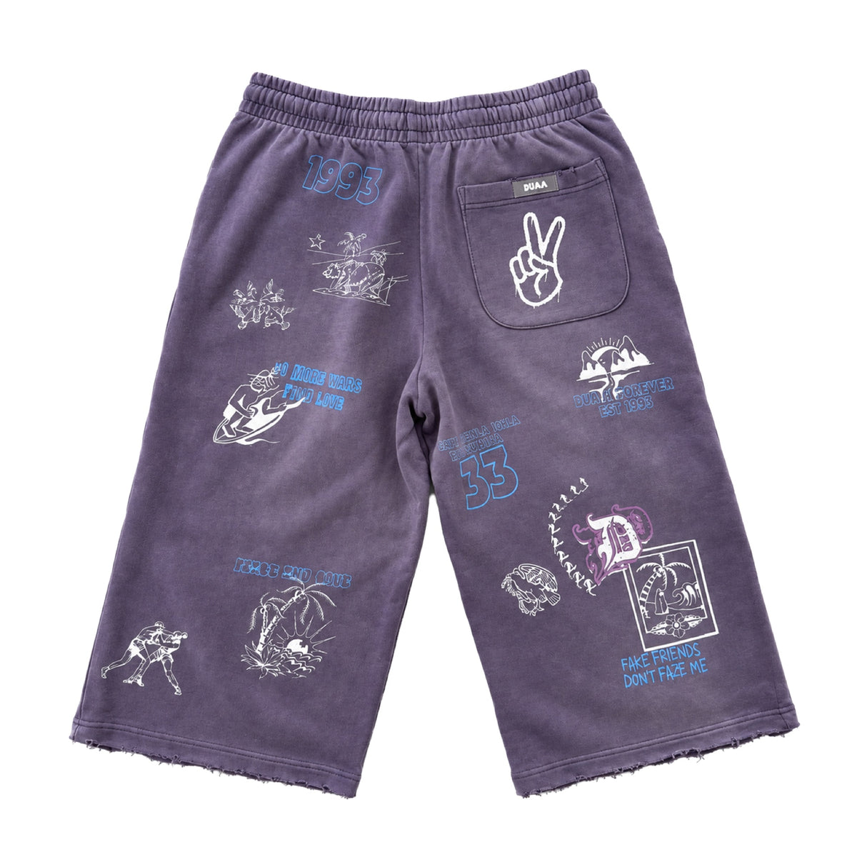 Duaa - Drift Capri - Purple Wash — front view