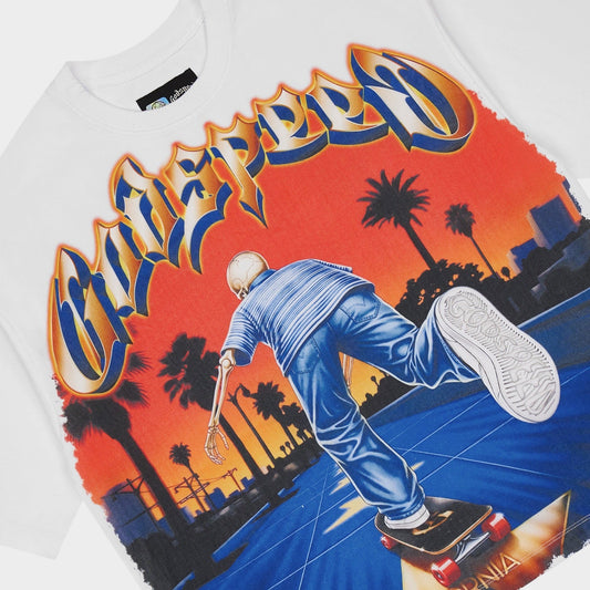 Godspeed - Kick Push Tee - White — front view