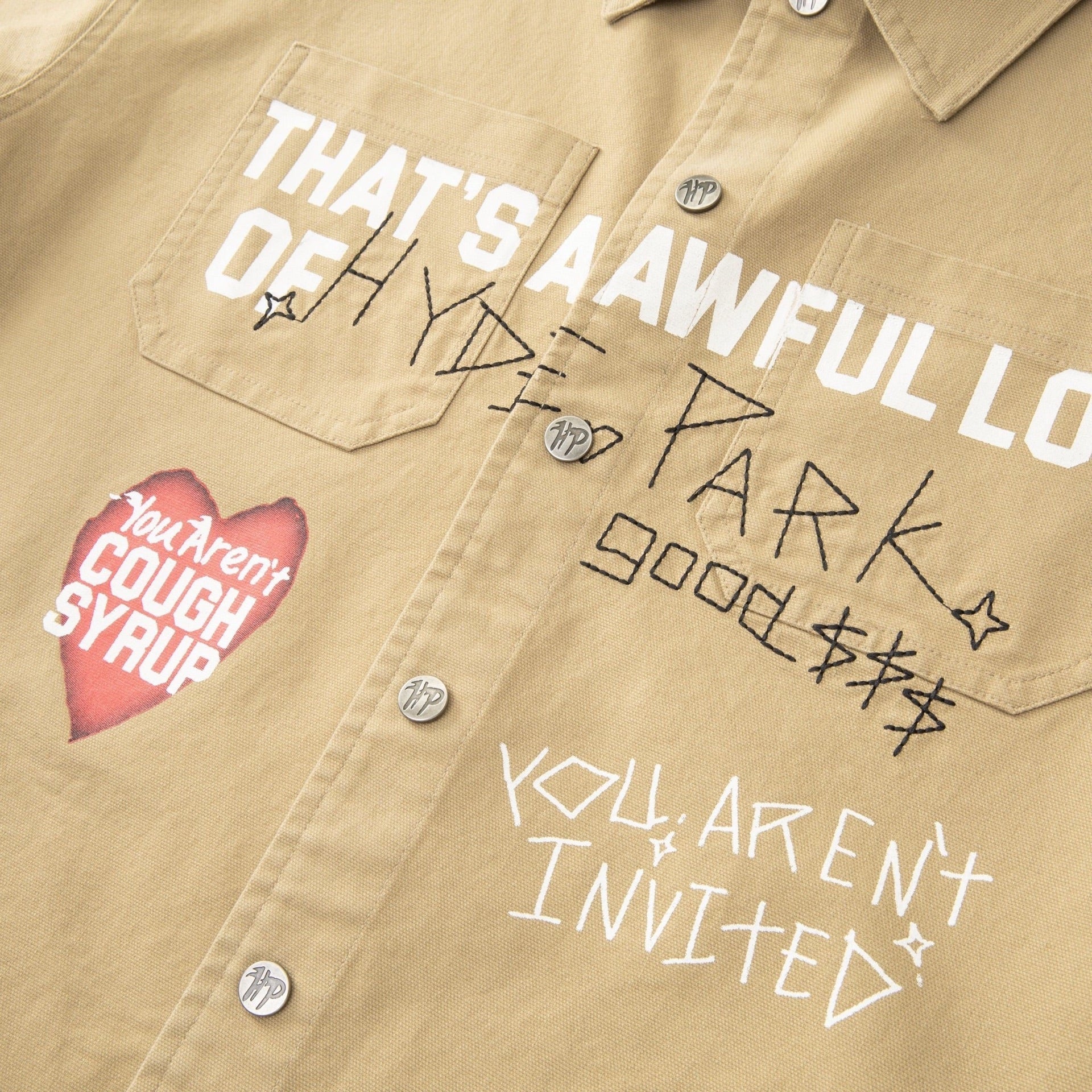 Hyde Park Mechanic Work Shirt ALOCS x HP - Khaki — front view