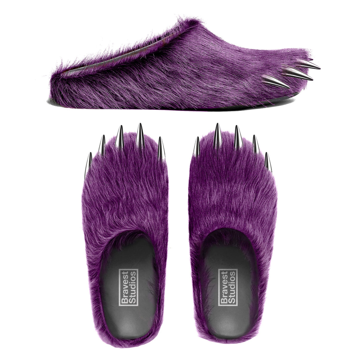 Bravest Studios - Bear Claw Mules - Purple — front view
