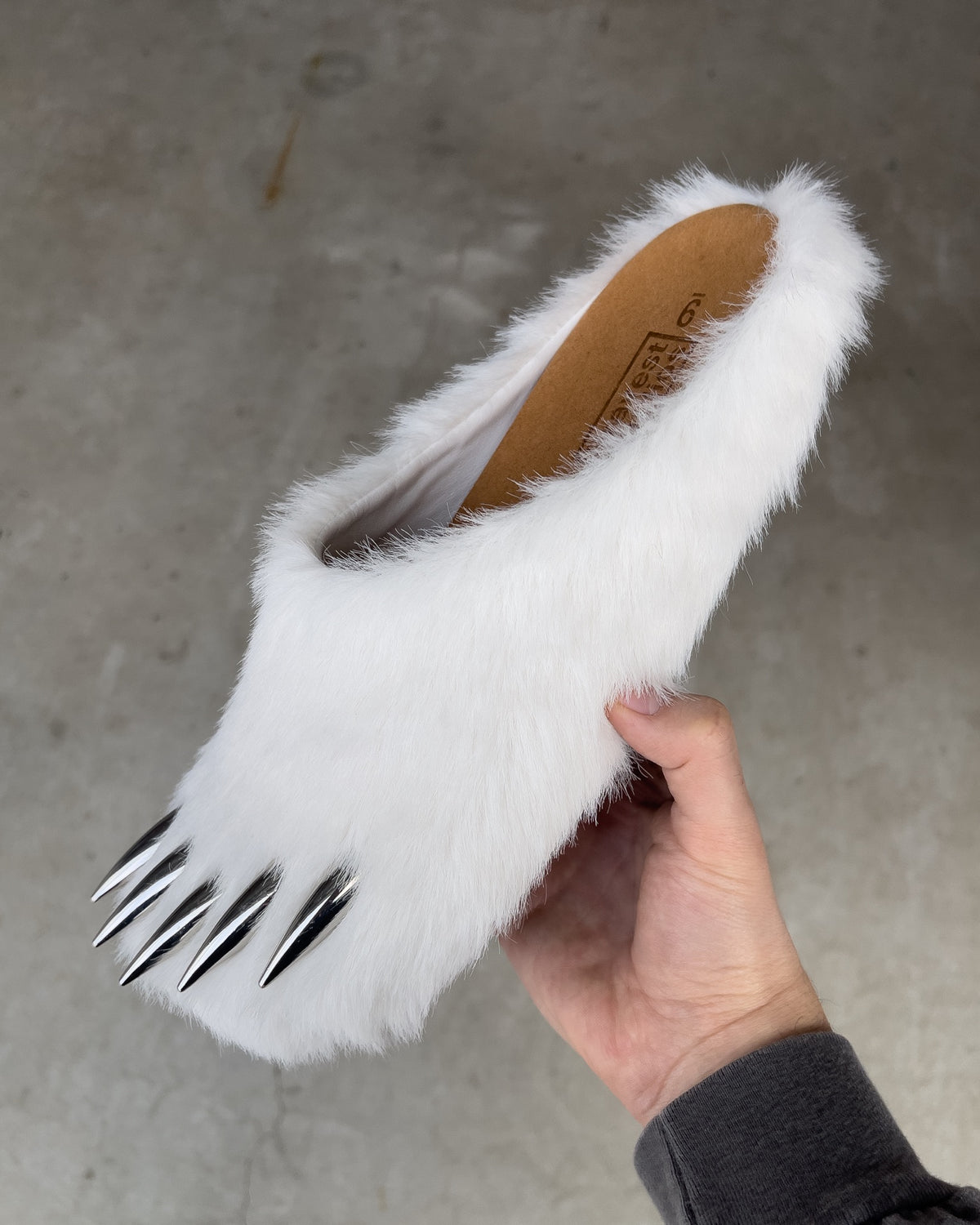 Bravest Studios - Bear Claw Mules - White — front view
