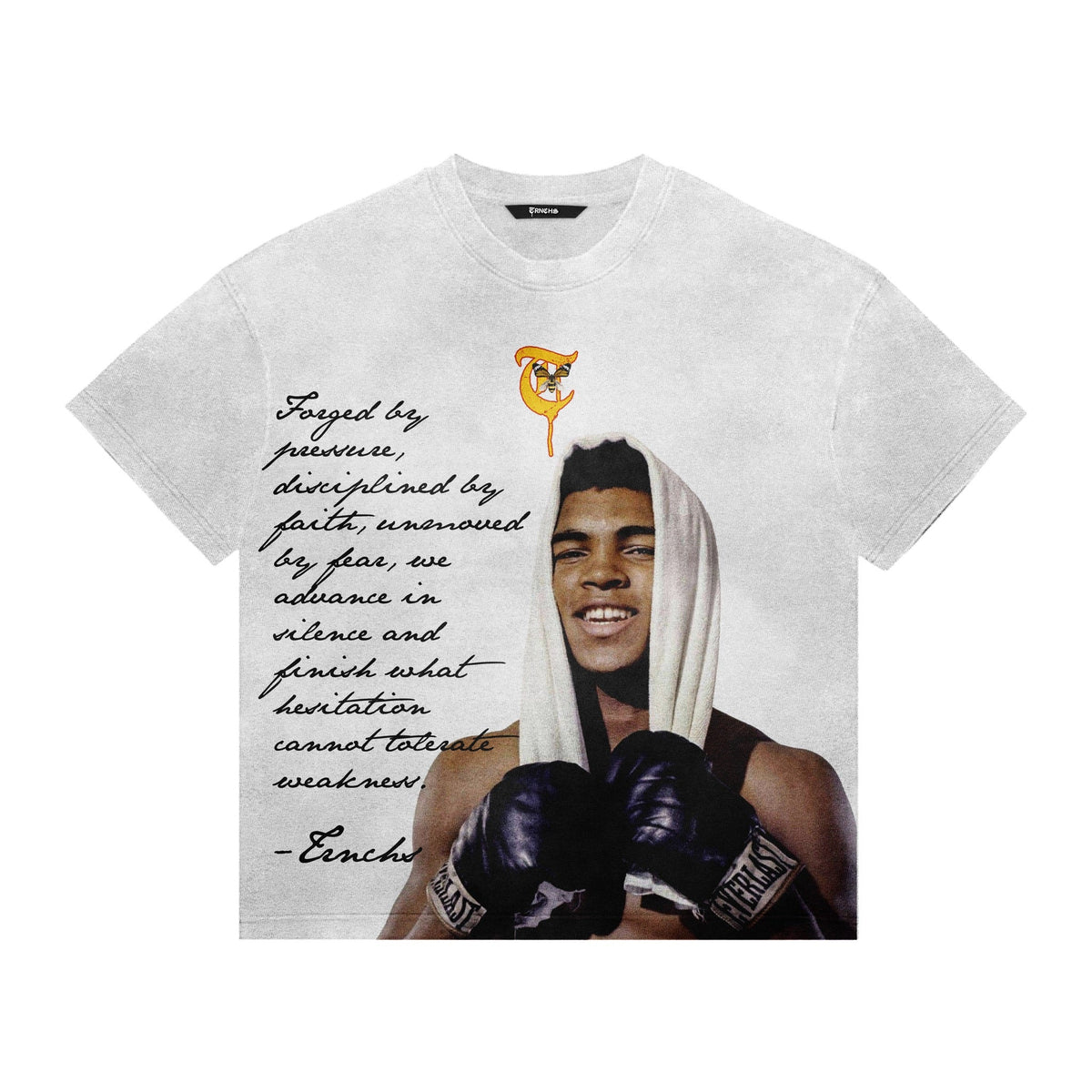 TRNCHS - Muhammad Ali Tee - White — front view