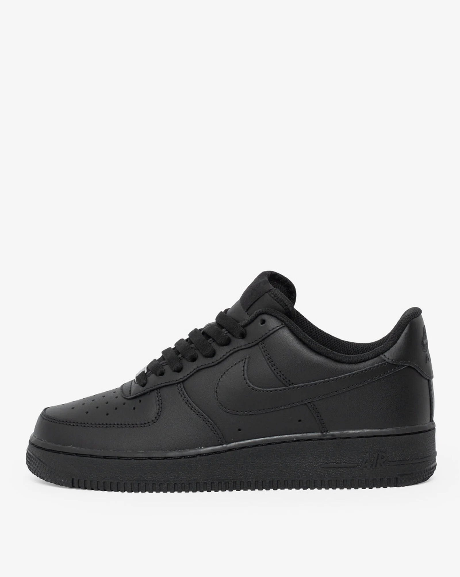 Nike Air Force 1 Low '07 - Black — Nike Air Force 1 — iconic silhouette, sneaker, side profile