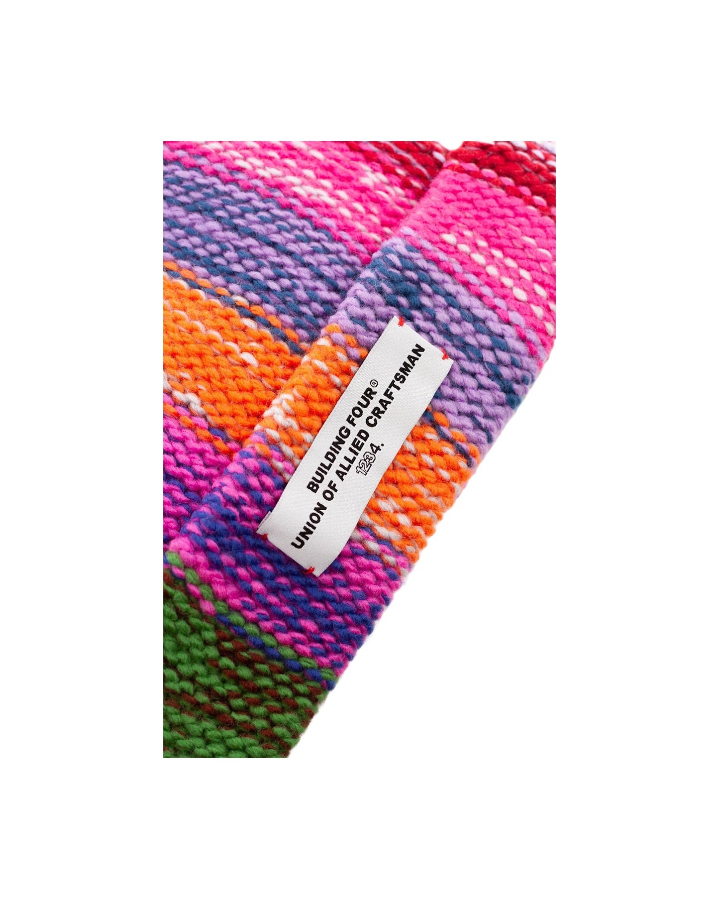 BLDG4 - Panel Knit Hat - Multi — front view