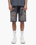 Valabasas - Path Denim Shorts - Path - Dark Blue Vintage Blue
