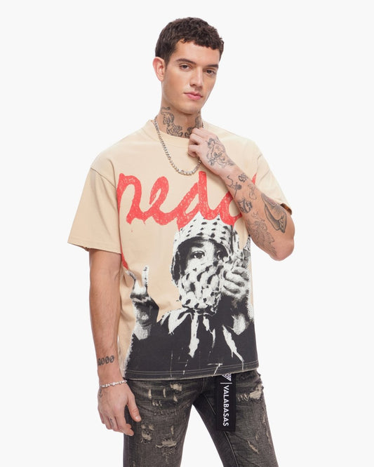 Valabasas - Peace/purge Tee - Peace/purge - Beige