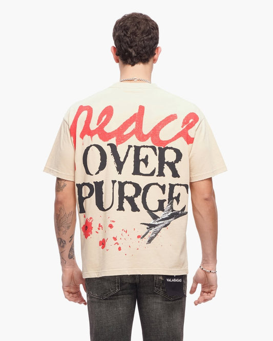 Valabasas - Peace/purge Tee - Peace/purge - Beige