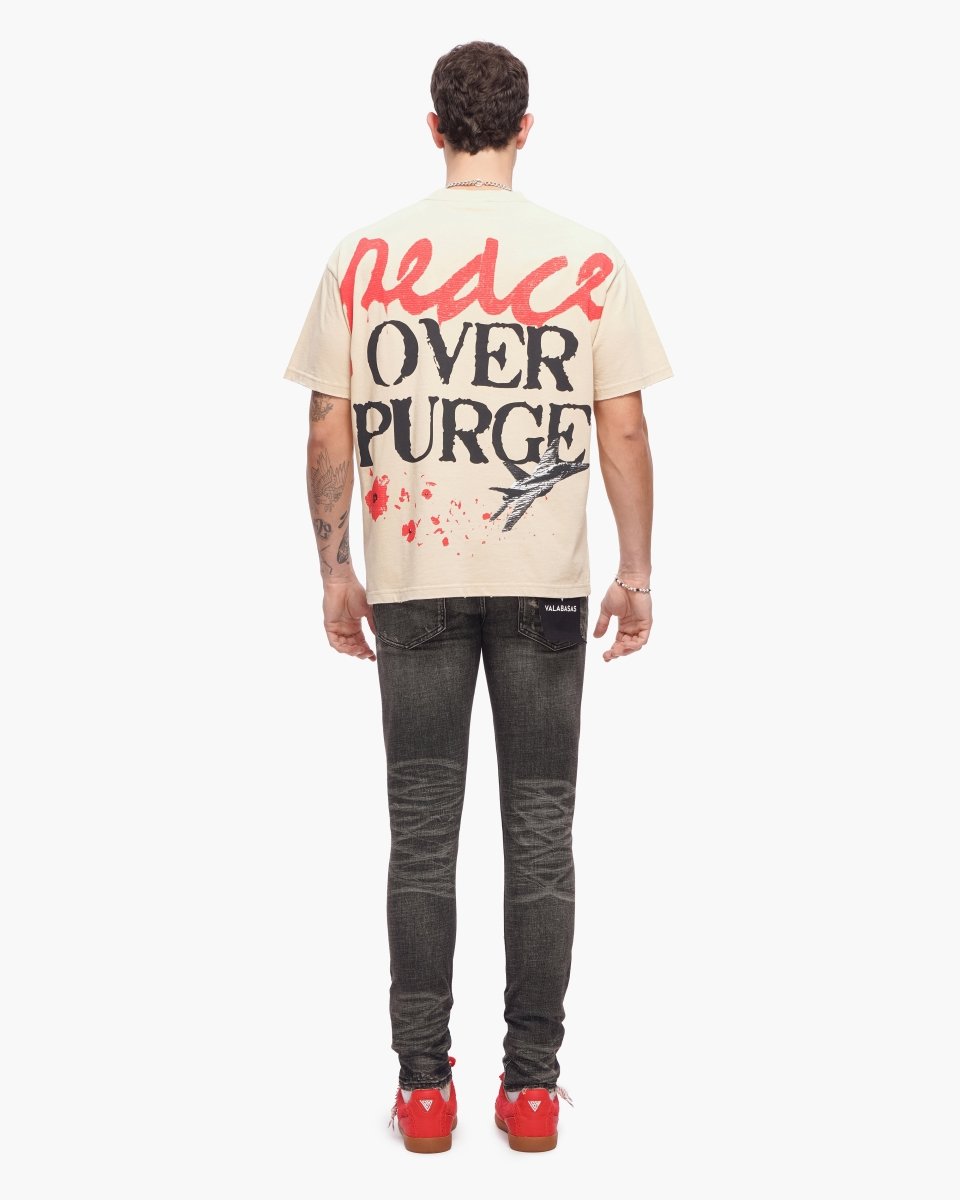 Valabasas - Peace/purge Tee - Peace/purge - Beige
