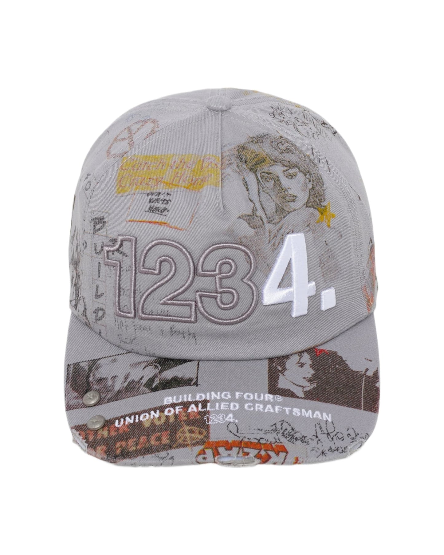 BLDG4 - Precast Hat - Gray — front view