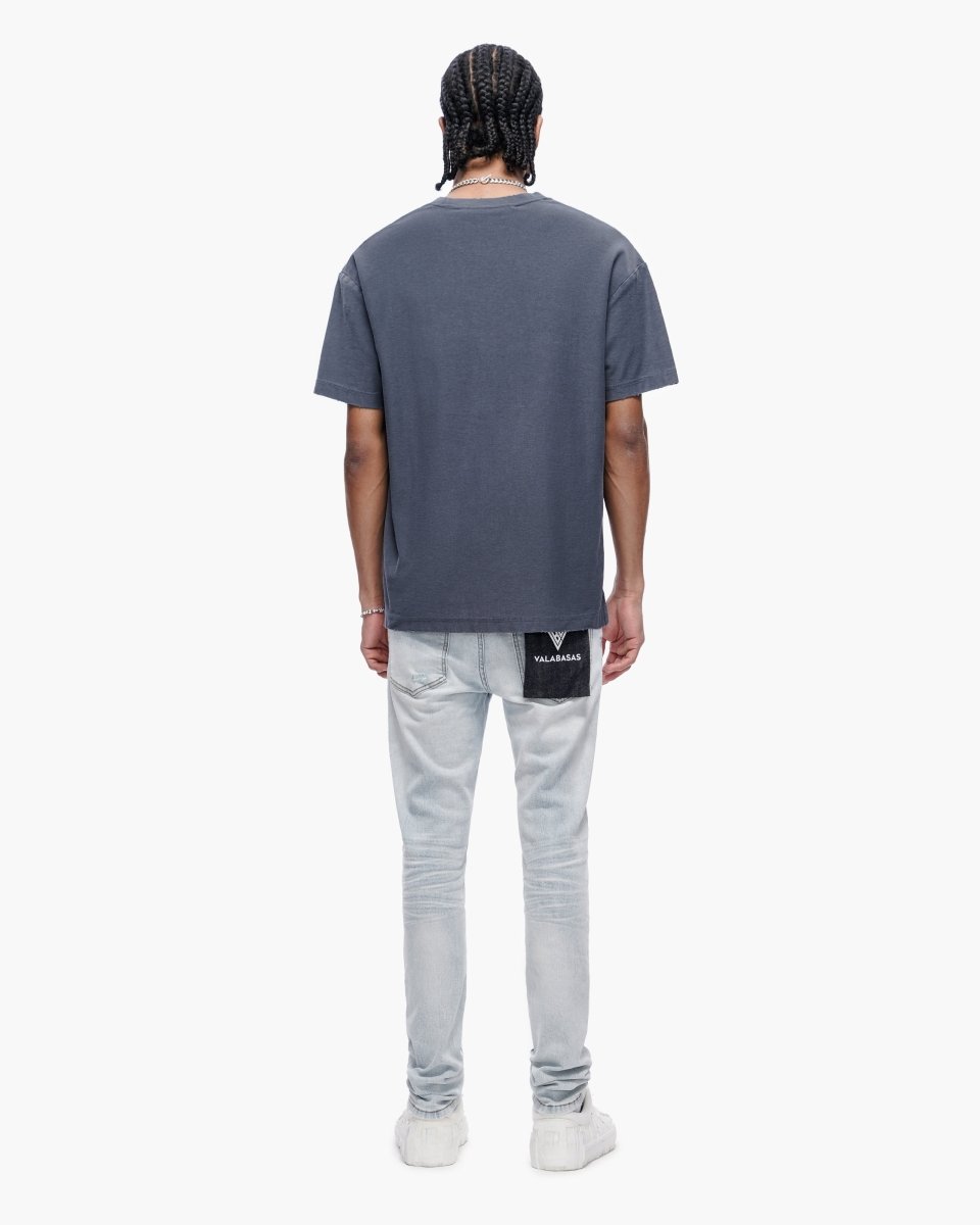 Valabasas - Repair Skinny Denim - Repair - Light Blue Wash