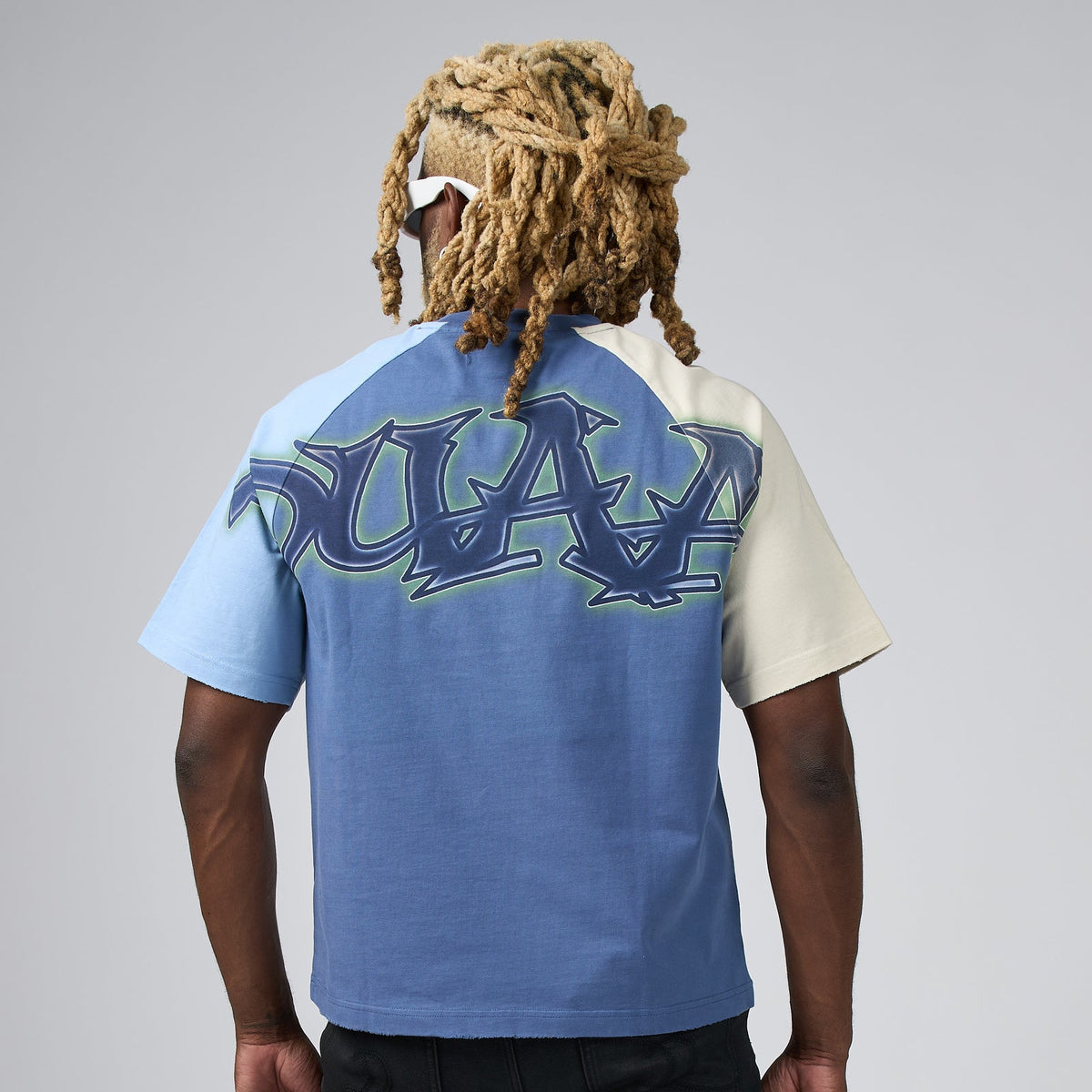 Duaa - Republic Tee - Blue — front view