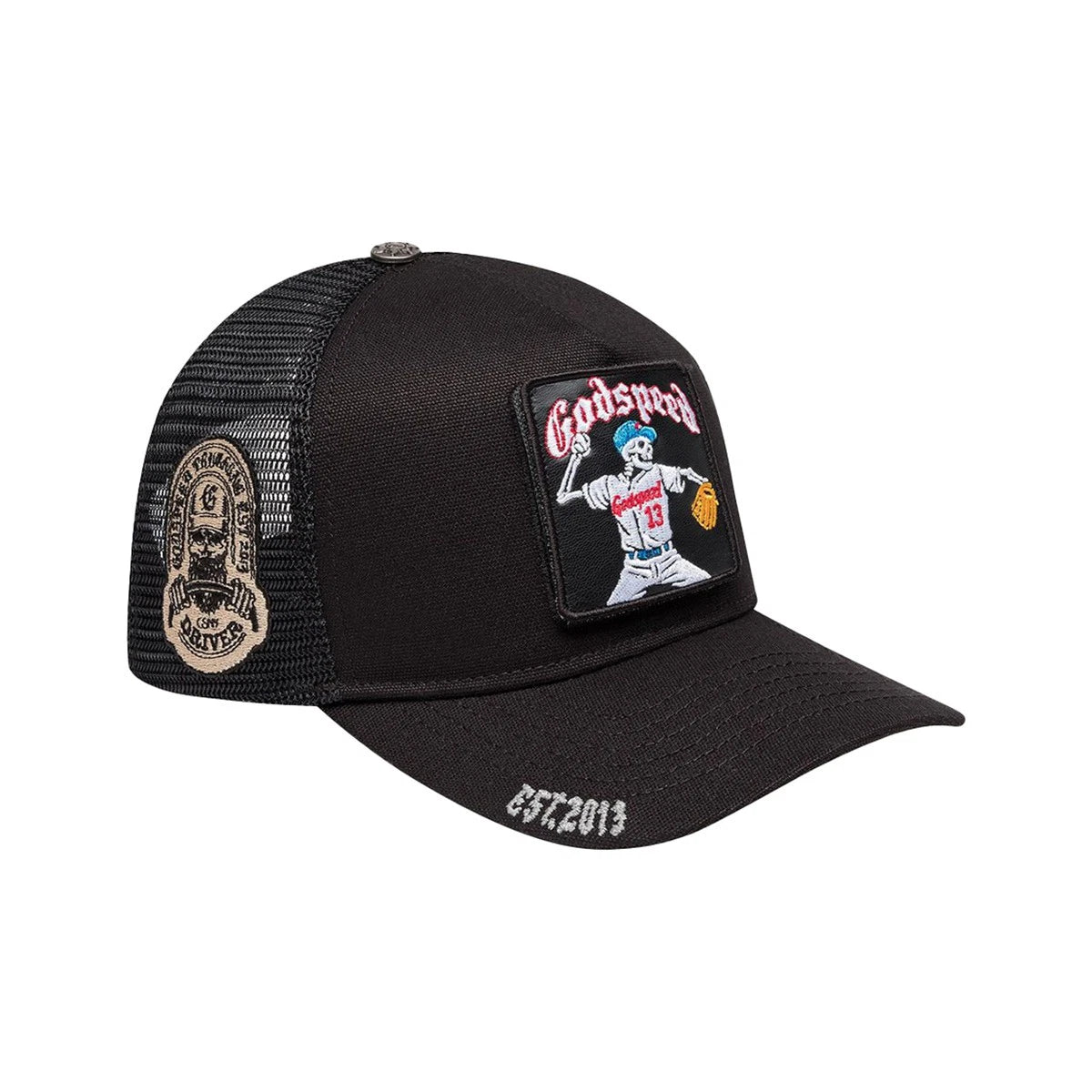 Godspeed - Mood Trucker Hat II - Black Interchangeable Patches