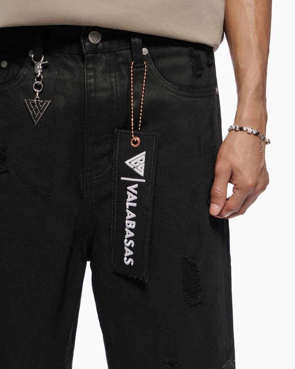 Valabasas - Snapped Black Washed Jorts - Black Washed