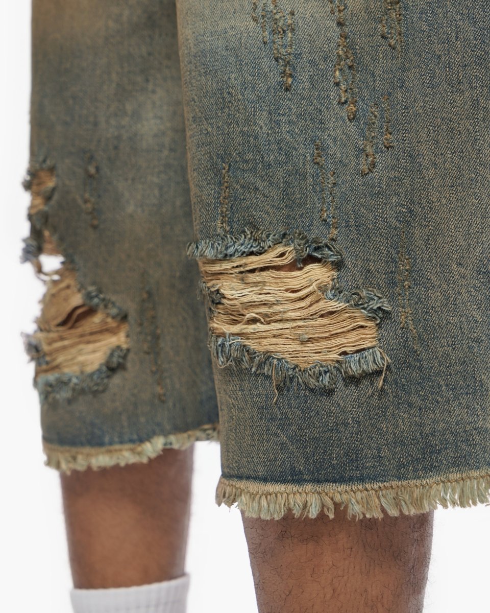Valabasas - Snapped Dirty Vintage Blue Jorts - Dirty Vintage Blue
