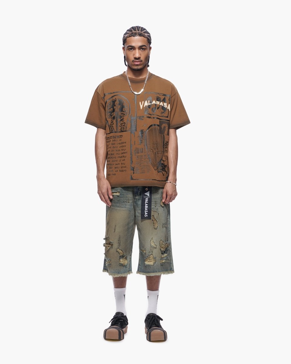 Valabasas - Snapped Dirty Vintage Blue Jorts - Dirty Vintage Blue