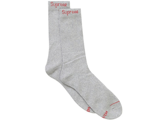 Supreme - Hanes Socks 4-Pack - Grey — front view