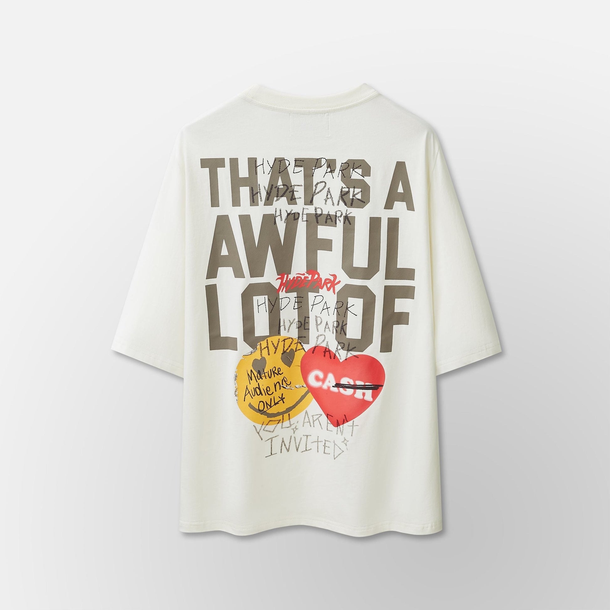 Hyde Park ALOCS Stickered Up Tee - White — front view