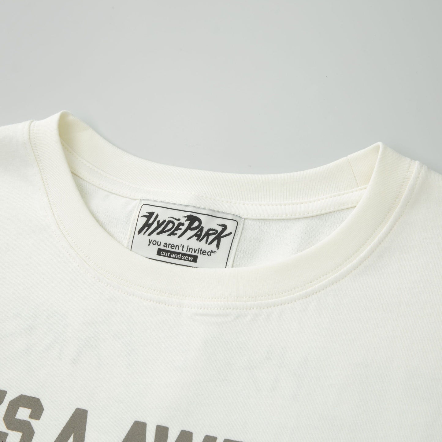 Hyde Park ALOCS Stickered Up Tee - White — front view