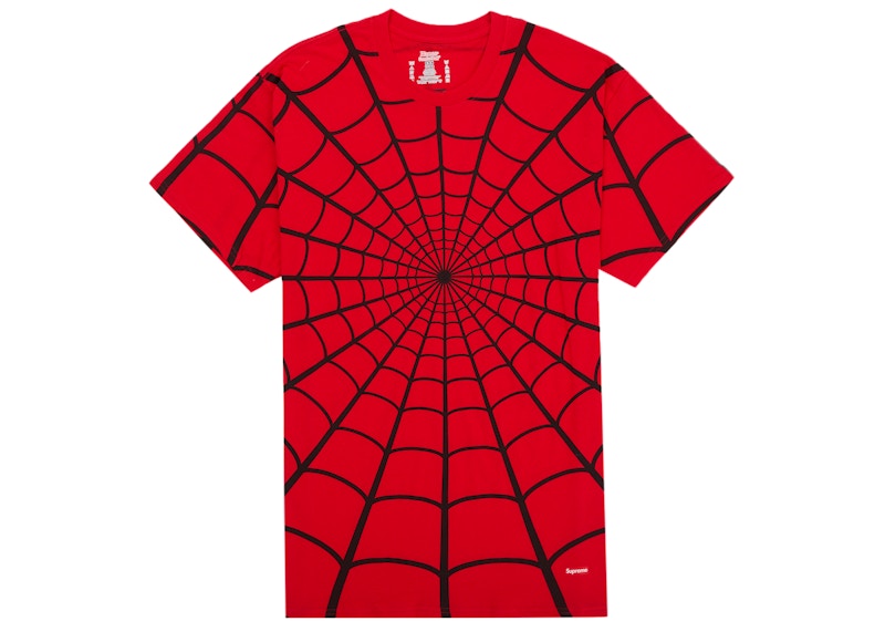 Supreme x Hanes - Spider-Man Tagless Tees (2-Pack) - Red — front view