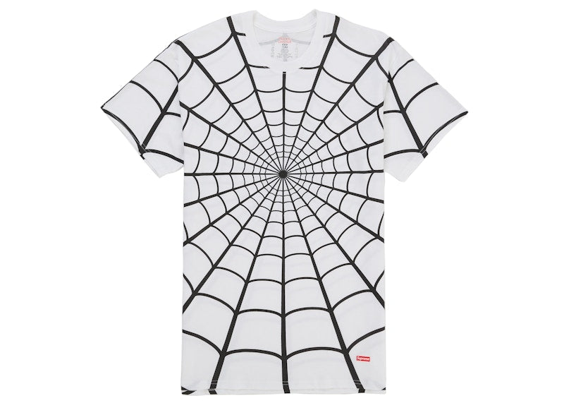 Supreme x Hanes - Spider-Man Tagless Tees (2-Pack) - White — front view