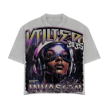 Vtilted - "Infestation" Tee - Gray — front view