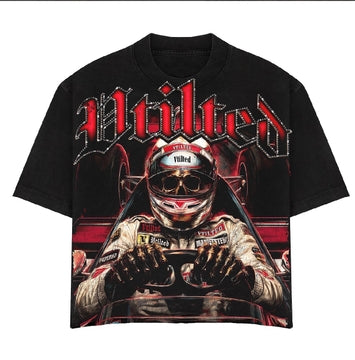 Vtilted - "Track" Tee - Jet Black — front view