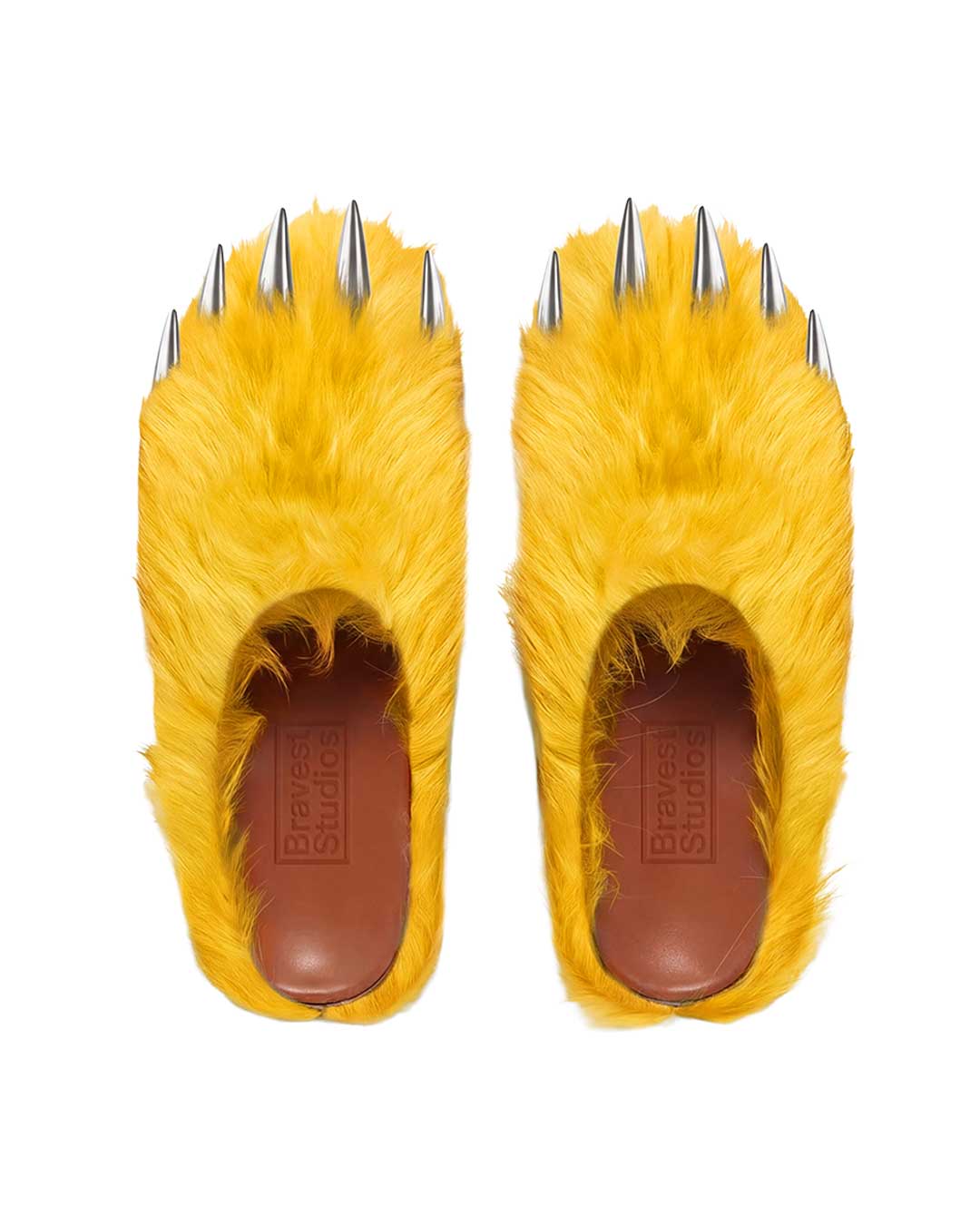 Bravest Studios Bear Claw Mules Yellow - view 3